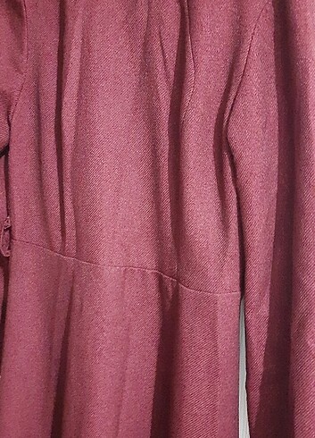 Bordo elbise - Görsel 4