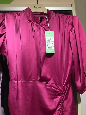 Saten elbise - Görsel 5