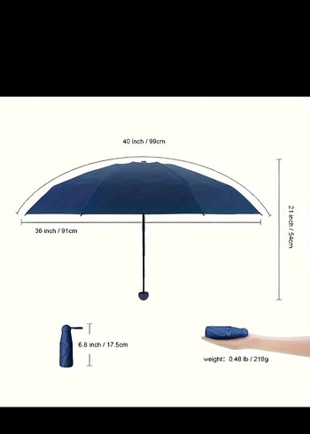 Diğer Minimalist Siyah Şemsiye