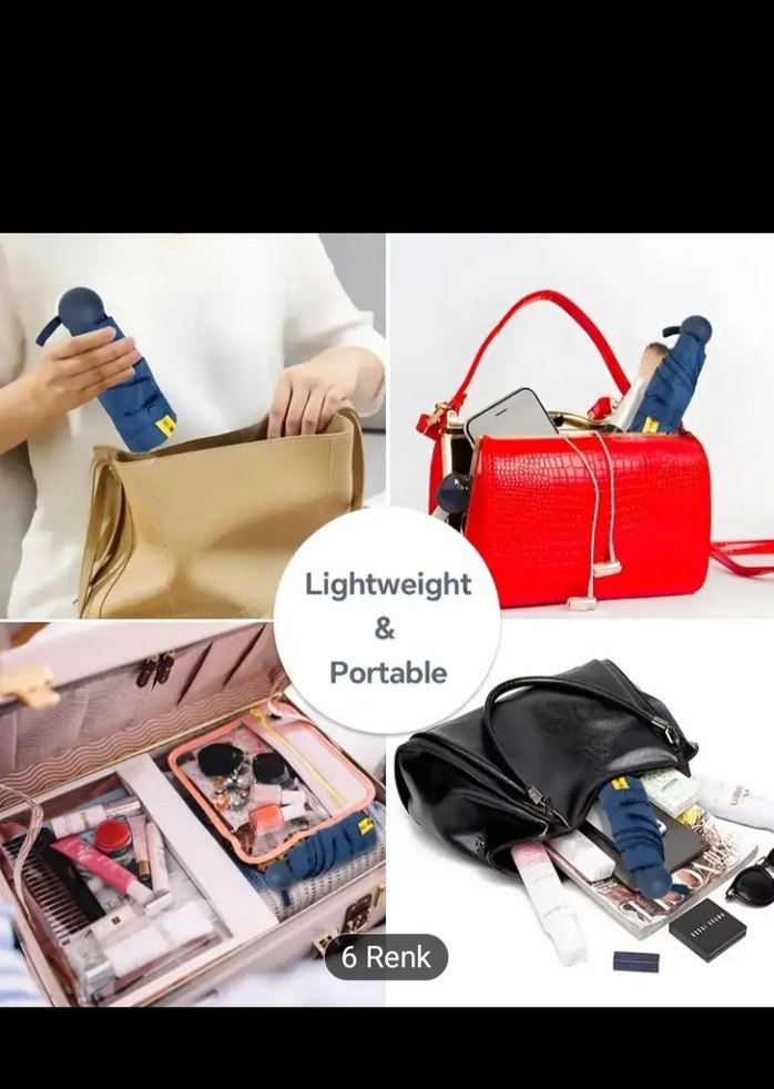 Minimalist Siyah Şemsiye - Görsel 3