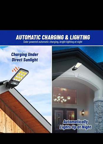 Diğer Güneş Enerjili Siyah LED Sokak Lambası
