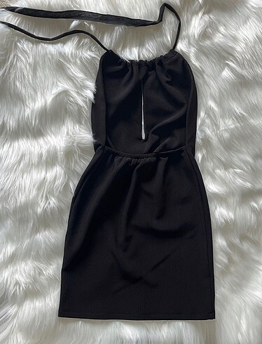 xs Beden Siyah Tasarım Elbise