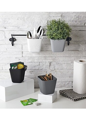 Çok Amaçlı Fix Organizer 6 li - Saksı Asılabilir Organizer Kutu