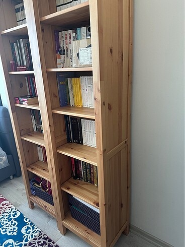 Ikea İkea Hemnes Masif Ahşap Kitaplık