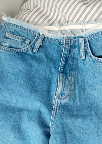36 Beden Kadın Mavi Denim Regular Fit Pantolon