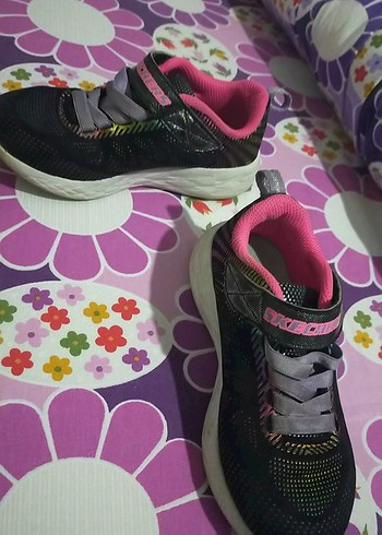 Kız Çocuk Renkli Bağcıklı Spor Ayakkabı - Görsel 5