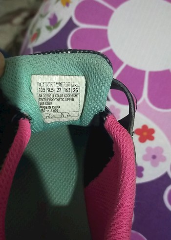 Kız Çocuk Renkli Bağcıklı Spor Ayakkabı - Görsel 6