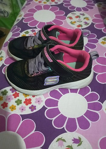 Kız Çocuk Renkli Bağcıklı Spor Ayakkabı - Görsel 4