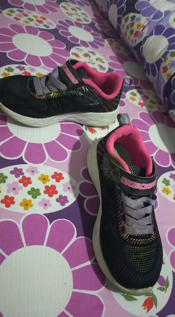 Kız Çocuk Renkli Bağcıklı Spor Ayakkabı - Görsel 5