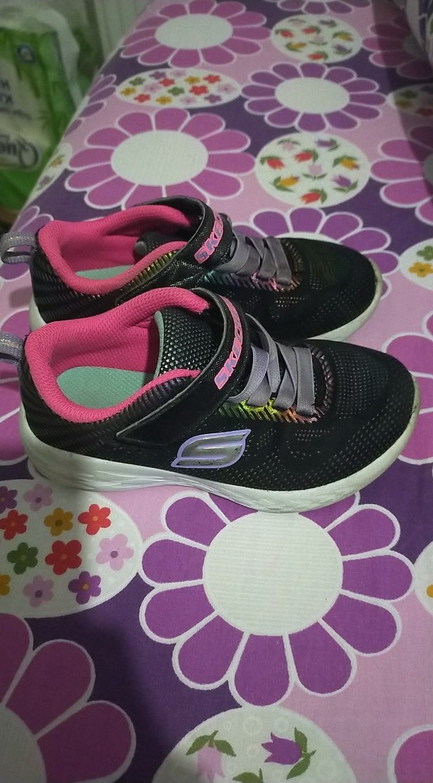 Kız Çocuk Renkli Bağcıklı Spor Ayakkabı - Görsel 2