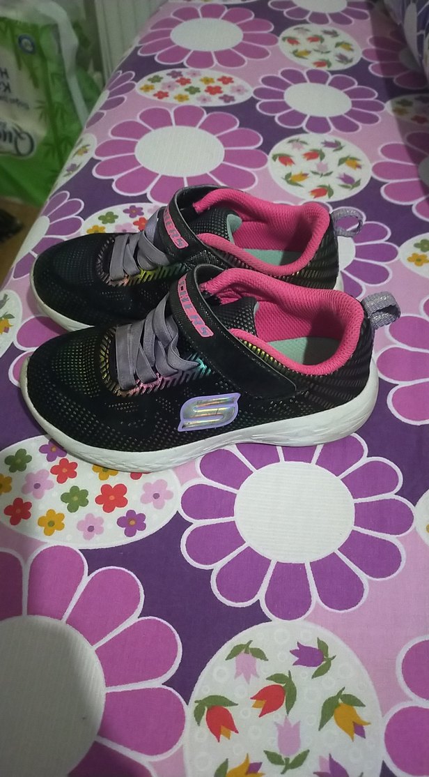 Kız Çocuk Renkli Bağcıklı Spor Ayakkabı - Görsel 4