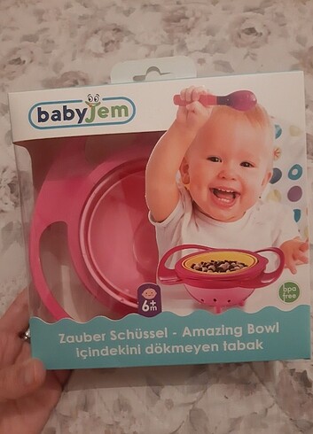 BabyJem Dökülmeyen Mama tabağı 