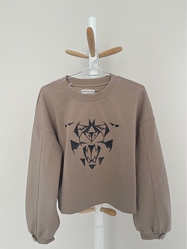 Oxxo kadın sweatshirt bej kadın