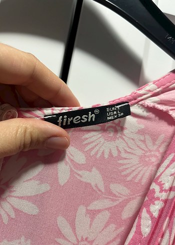 Pembe Piliseli Kısa Bohem Tulum - Görsel 3