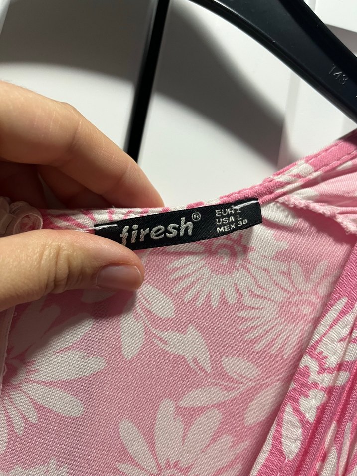 Pembe Piliseli Kısa Bohem Tulum - Görsel 3