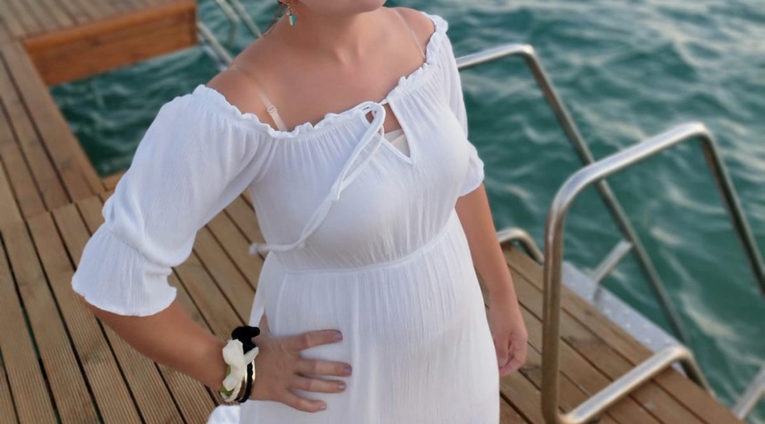 Trendyol Beyaz Bohem Uzun Elbise - Görsel 2