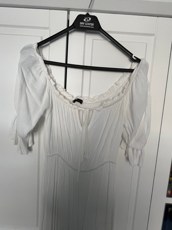 Trendyol Beyaz Bohem Uzun Elbise - Görsel 3