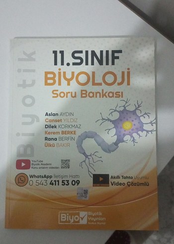 11. Sınıf Biyoloji Soru Bankası biyotik yayınları