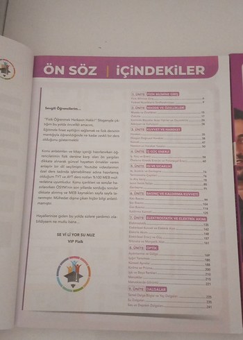 VIP Fizik TYT Kampı Soru Bankası ve Video Ders Kitabı