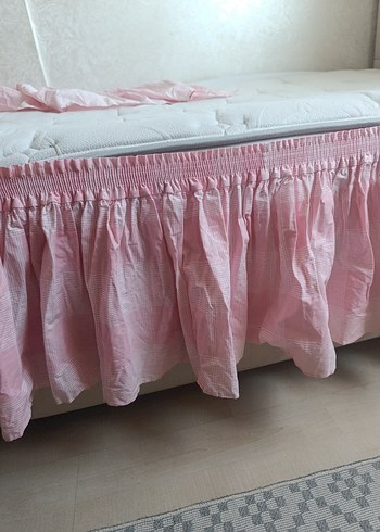 Pembe Pastel Düz Yatak Örtüsü