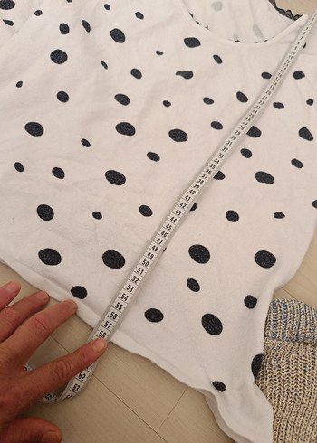 LC Waikiki Puantiye Desenli Beyaz Hamile ve Emzirme Pijama Takımı