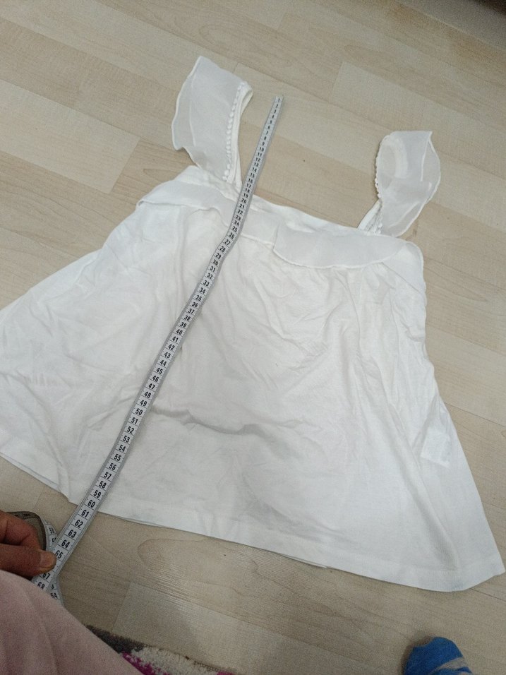 Beyaz Kız Çocuk Atlet - Görsel 2