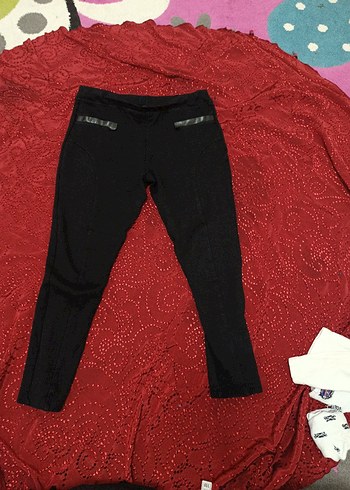 Kızlar için Fermuarlı Dar Kesim Sokak Stili Pantolon