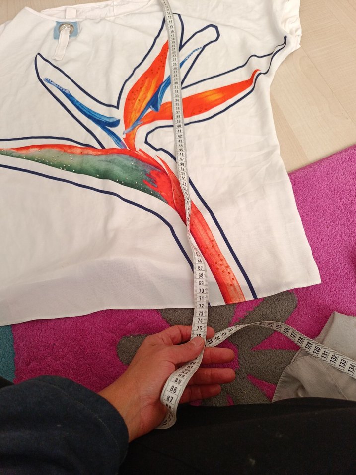 Baskılı Beyaz Hamile Tişörtü - Görsel 2