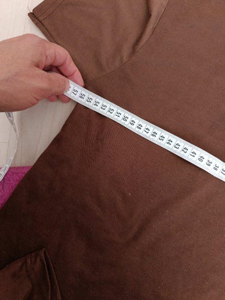 Kahverengi Kısa Kollu Hamile Tişörtü - Görsel 3