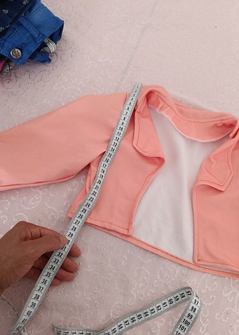 Dantel Detaylı Pembe Kız Bolero - Görsel 2