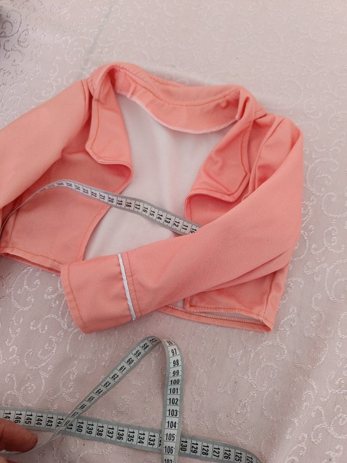 Dantel Detaylı Pembe Kız Bolero - Görsel 4