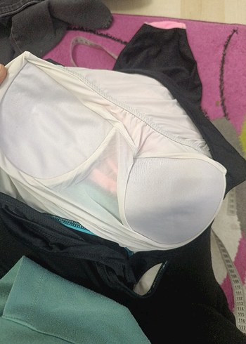 Pembe Mavi Strappy Spor Mayo - Görsel 4