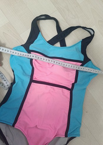 Pembe Mavi Strappy Spor Mayo - Görsel 2