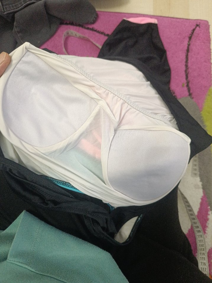 Pembe Mavi Strappy Spor Mayo - Görsel 4