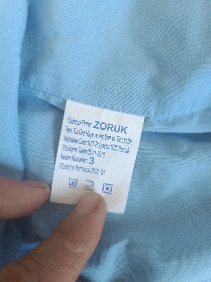 Mavi Erkek Düğmeli Uzun Kollu Pijama Takımı - Görsel 4