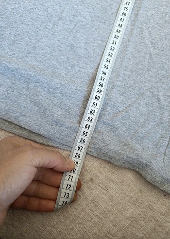 Gri Baskılı Hamile Tişörtü, Kısa Kollu - Görsel 2