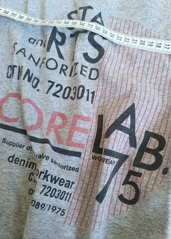 Gri Baskılı Hamile Tişörtü, Kısa Kollu - Görsel 4