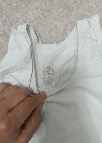 Beyaz Çocuk Atlet 2'li Paket - Görsel 5