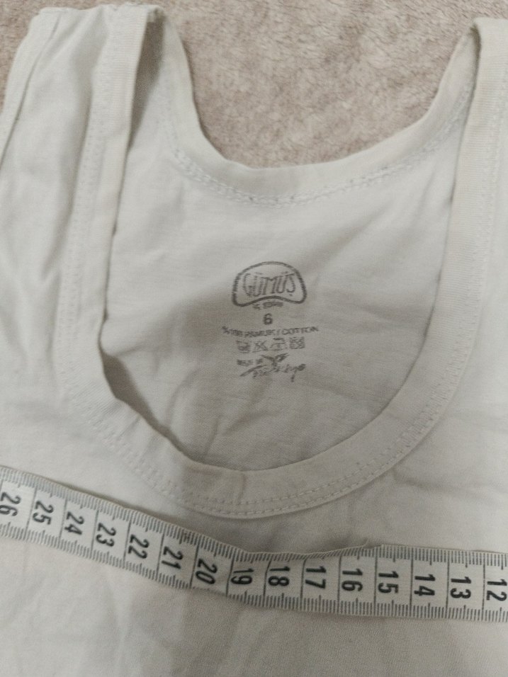 Beyaz Çocuk Atlet 2'li Paket - Görsel 4