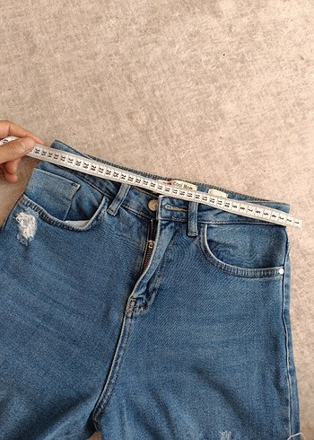 26 Beden Payetli Nakışlı Rahat Kesim Kadın Kot Pantolon