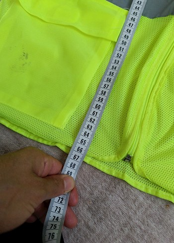 xl Beden Diger Sarı Fermuarlı Erkek Yelek