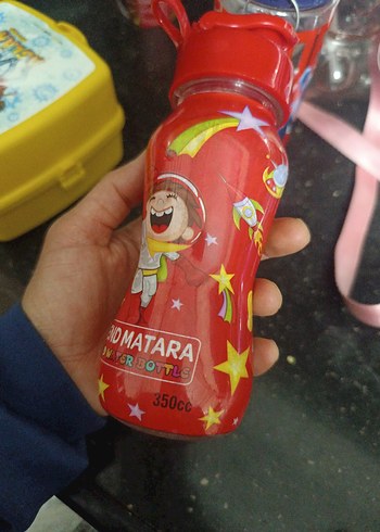 Kırmızı Çocuk Termos Matara - Görsel 2