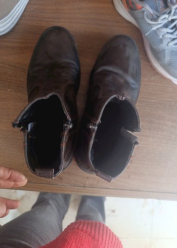 Kahverengi Deri Tokalı Erkek Bot - Görsel 4