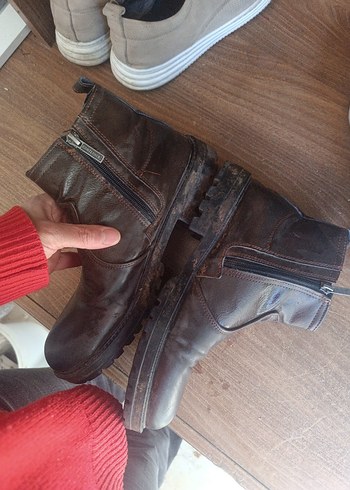 Kahverengi Deri Tokalı Erkek Bot - Görsel 2