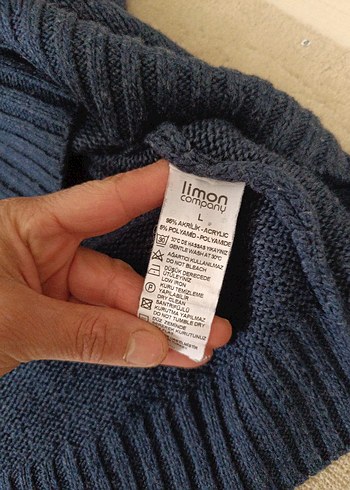 Bohem Gri Örgü Kadın Kazak - Görsel 4