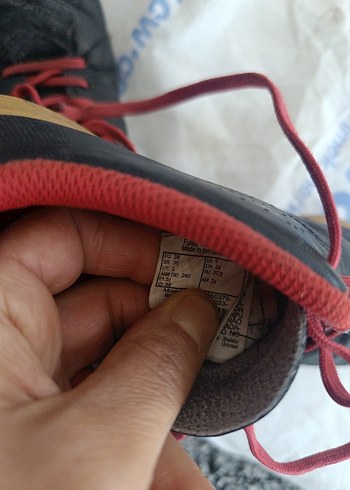 Koyu Kırmızı Erkek Çocuk Spor Ayakkabı Velcro - Görsel 3