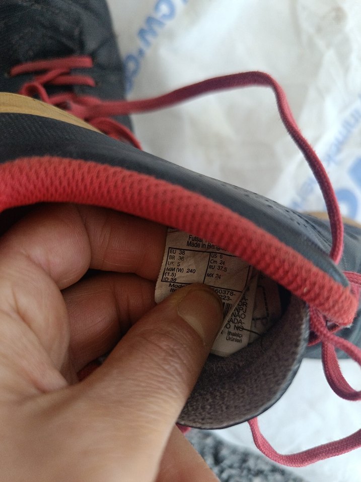 Koyu Kırmızı Erkek Çocuk Spor Ayakkabı Velcro - Görsel 3