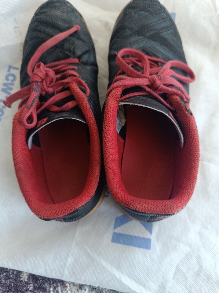 Koyu Kırmızı Erkek Çocuk Spor Ayakkabı Velcro - Görsel 2