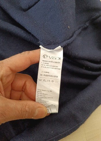 Lacivert Kapüşonlu Rahat Kadın Ceket - Görsel 5