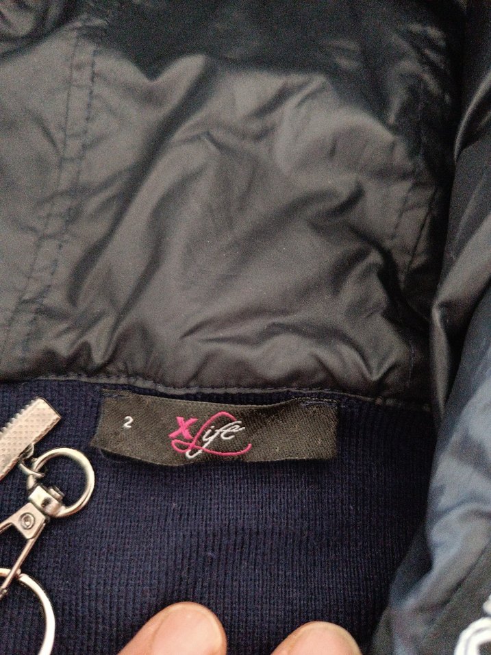 Lacivert Kapüşonlu Rahat Kadın Ceket - Görsel 4